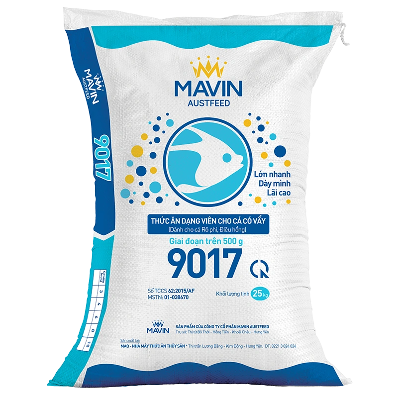 9017 – Thức ăn cho cá có vảy trên 500g, thương hiệu Mavin Austfeed