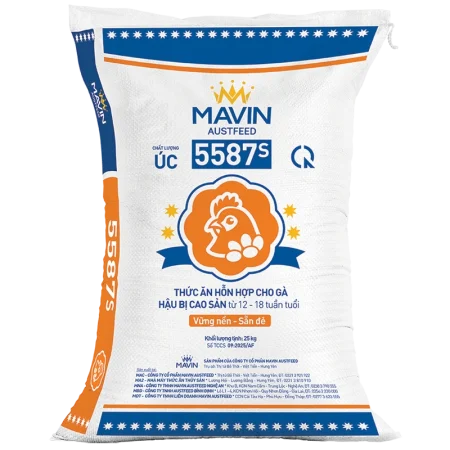 5587S – Thức ăn hỗn hợp cho gà hậu bị cao sản từ 12 – 18 tuần tuổi, thương hiệu Mavin Austfeed