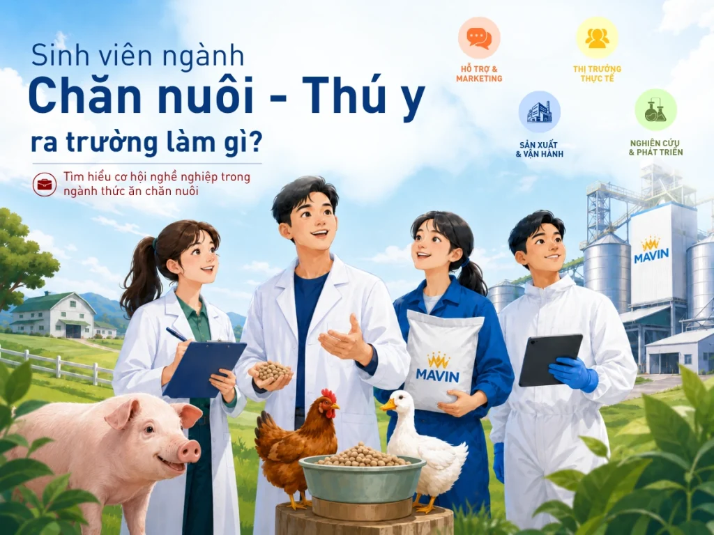 Sinh viên ngành Chăn nuôi – Thú y tìm hiểu cơ hội nghề nghiệp trong ngành thức ăn chăn nuôi